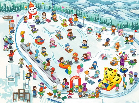 ▼ 戲雪區域，適合親子玩耍